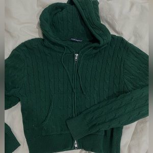 brandy melville ayla cable knit jacket